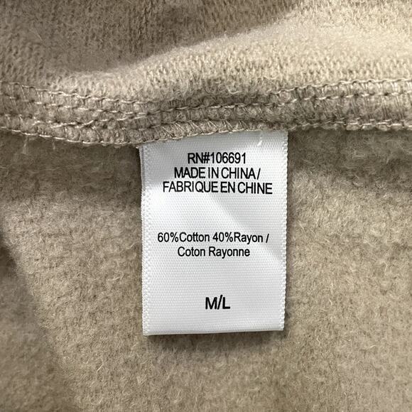 Young Fabulous & Broke Sandrine Quilted Shawl Collar Coat Beige Size M/L Chic - Picture 10 of 11